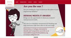 Desktop Screenshot of dewangmehtafoundation.org